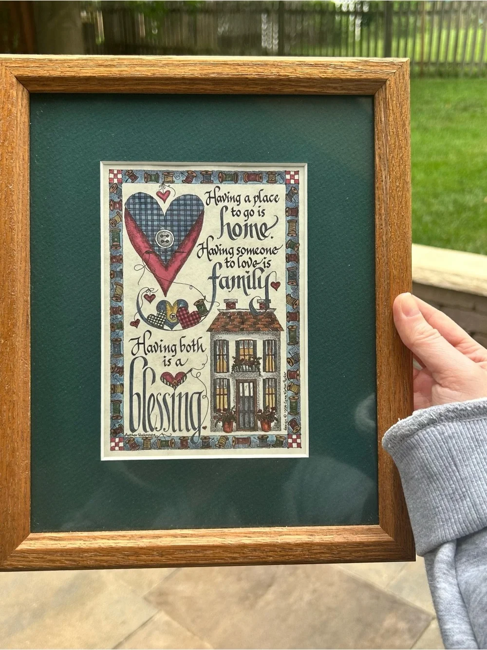 VTG Lynn Norton Parker Framed Print Home Family Blessing
